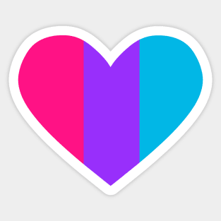 Androgynous heart Sticker